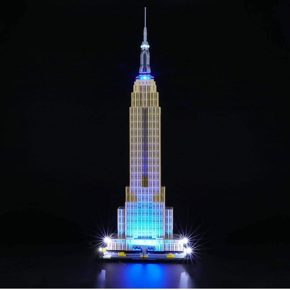 Briksmax Led Lighting Kit for Empire State Building Lego 21046 Building Blocks - Picture 2 of 8